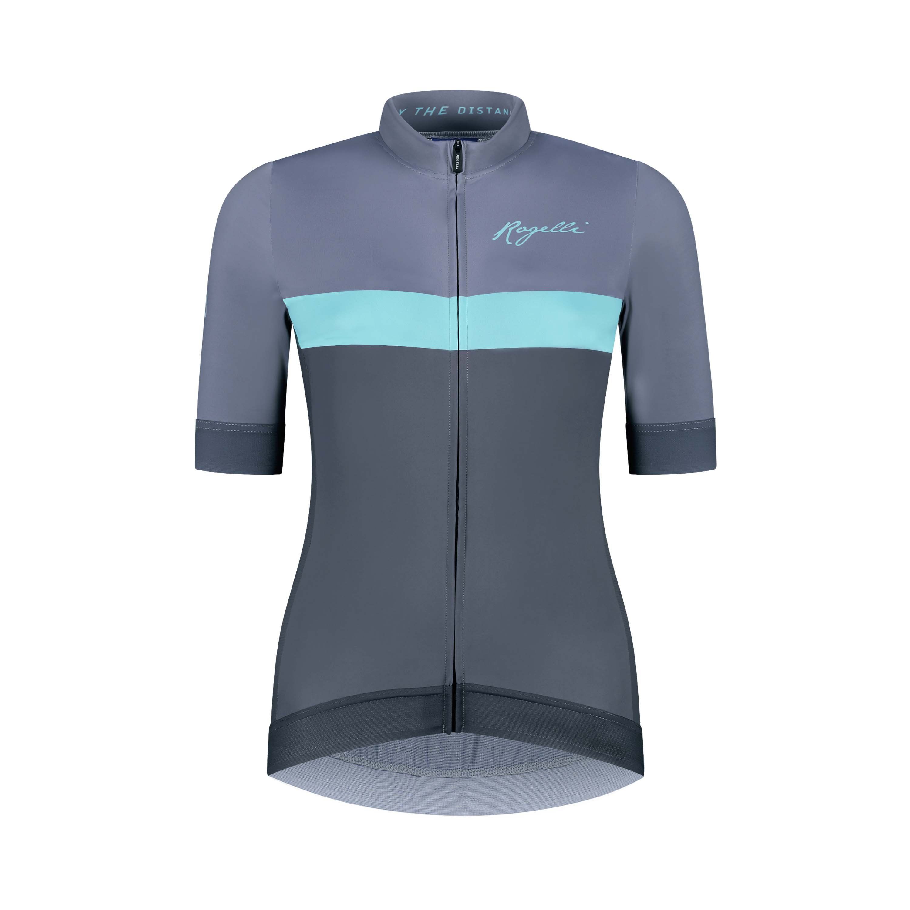 Rogelli Prime Blau/Türkis Damen Radtrikot Kurzarm