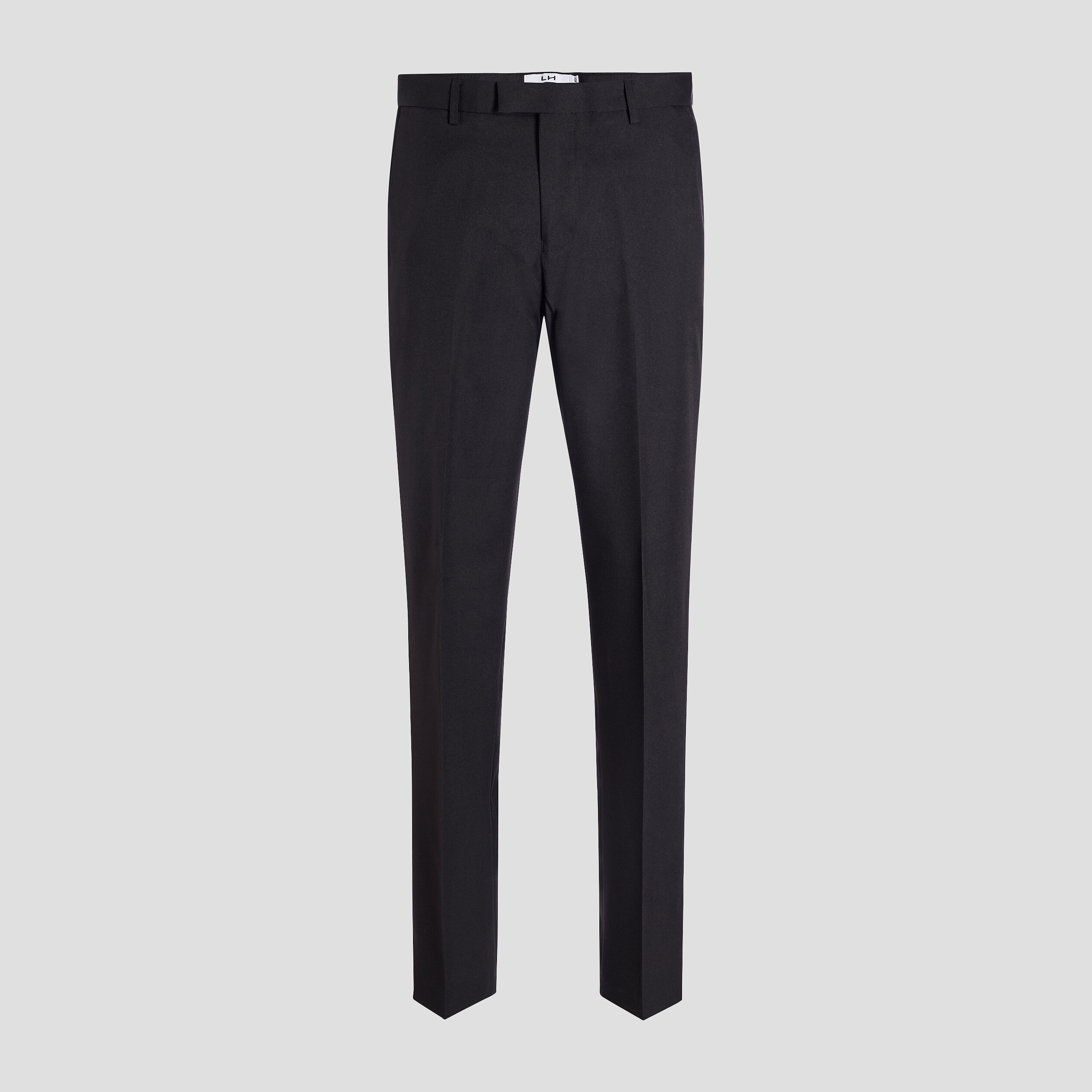 Pantalon droit avec pinces noir homme | La Halle