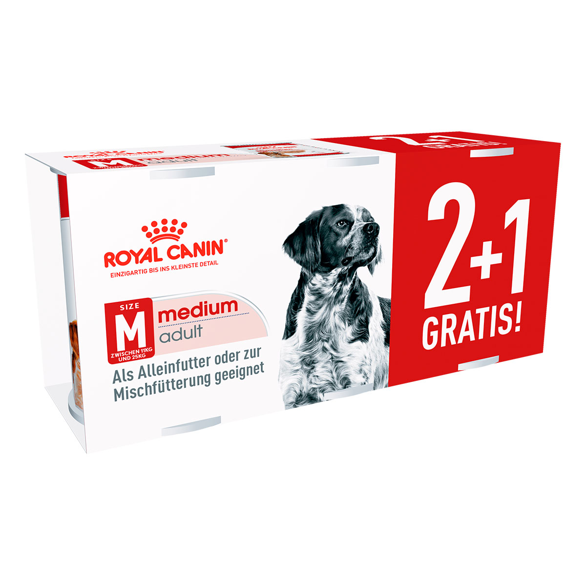 Royal Canin 2+1 gratis SHN Medium Adult Loaf 410g bei ZooRoyal