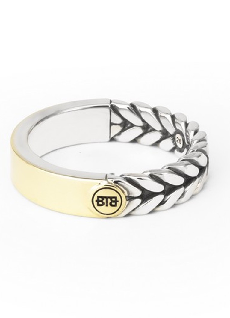 Buddha to Buddha Barbara Small Dual ring in silver with 14-carat gold detail