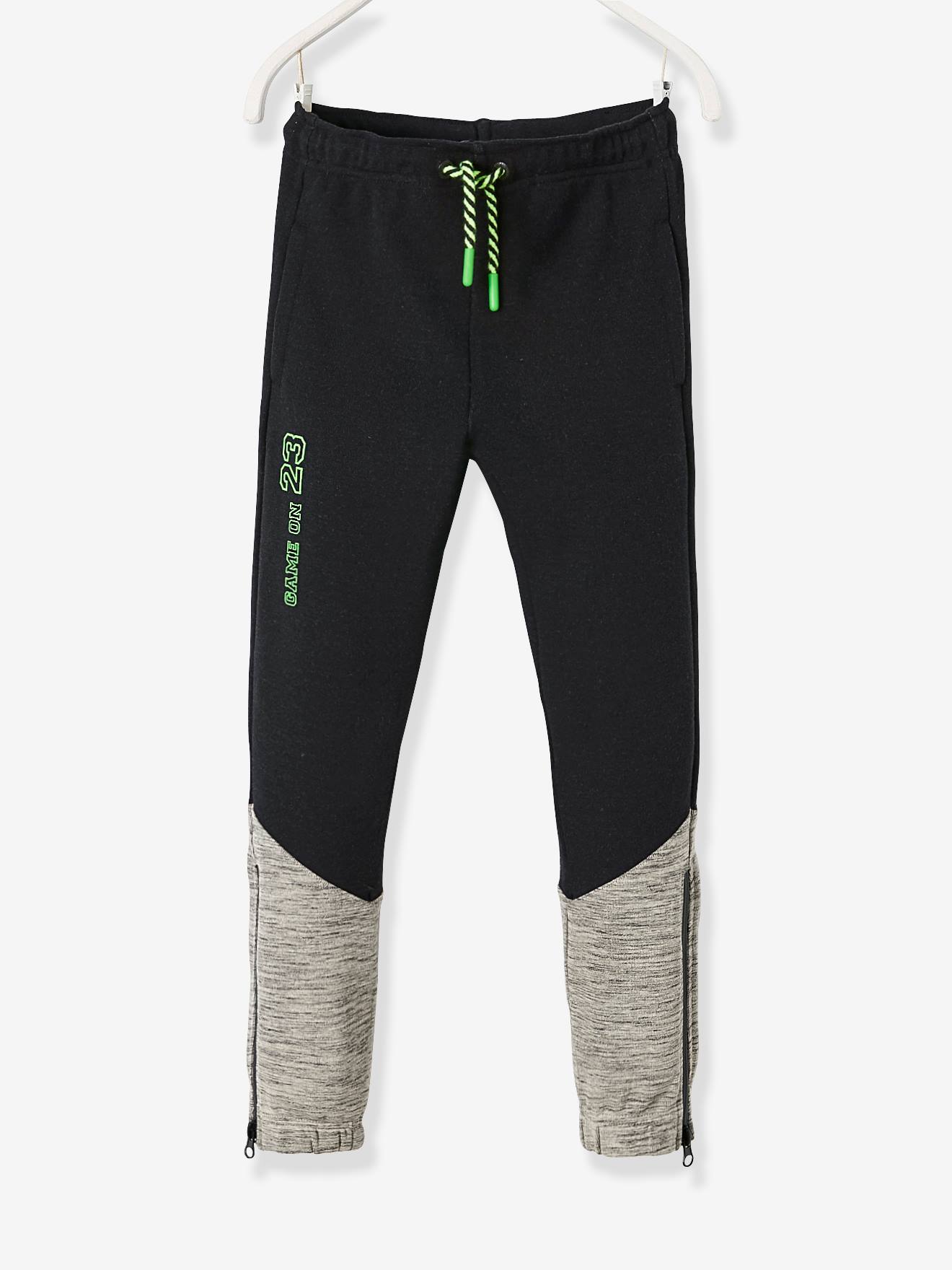 Vertbaudet Jungen Sporthose aus Funktionsmaterial Oeko Tex - schwarz
