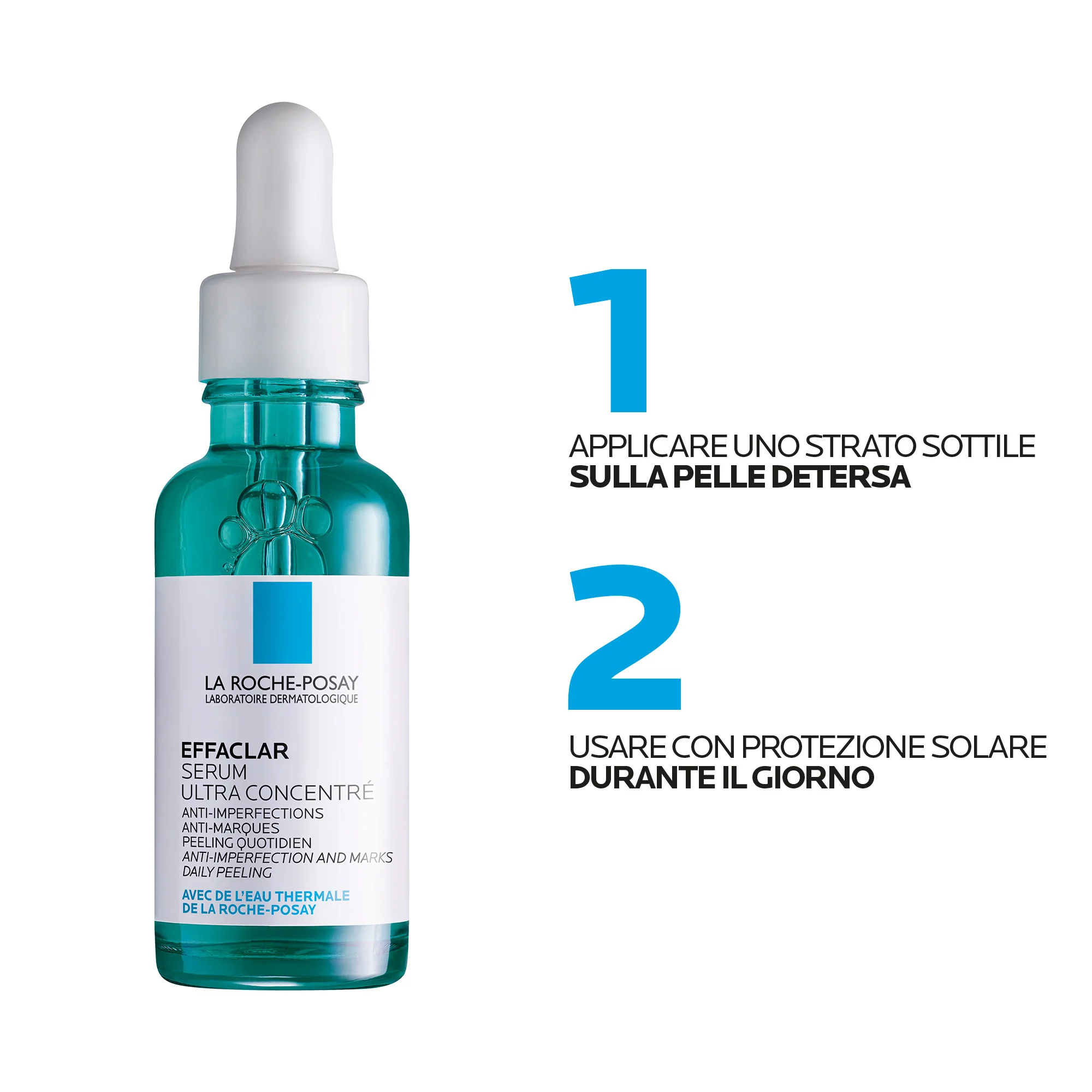 Effaclar Effaclar serum za piling lica Za kožu sklonu aknama kod odraslih - Serum za lice protiv nepravilnosti, Piling za lice protiv starenja