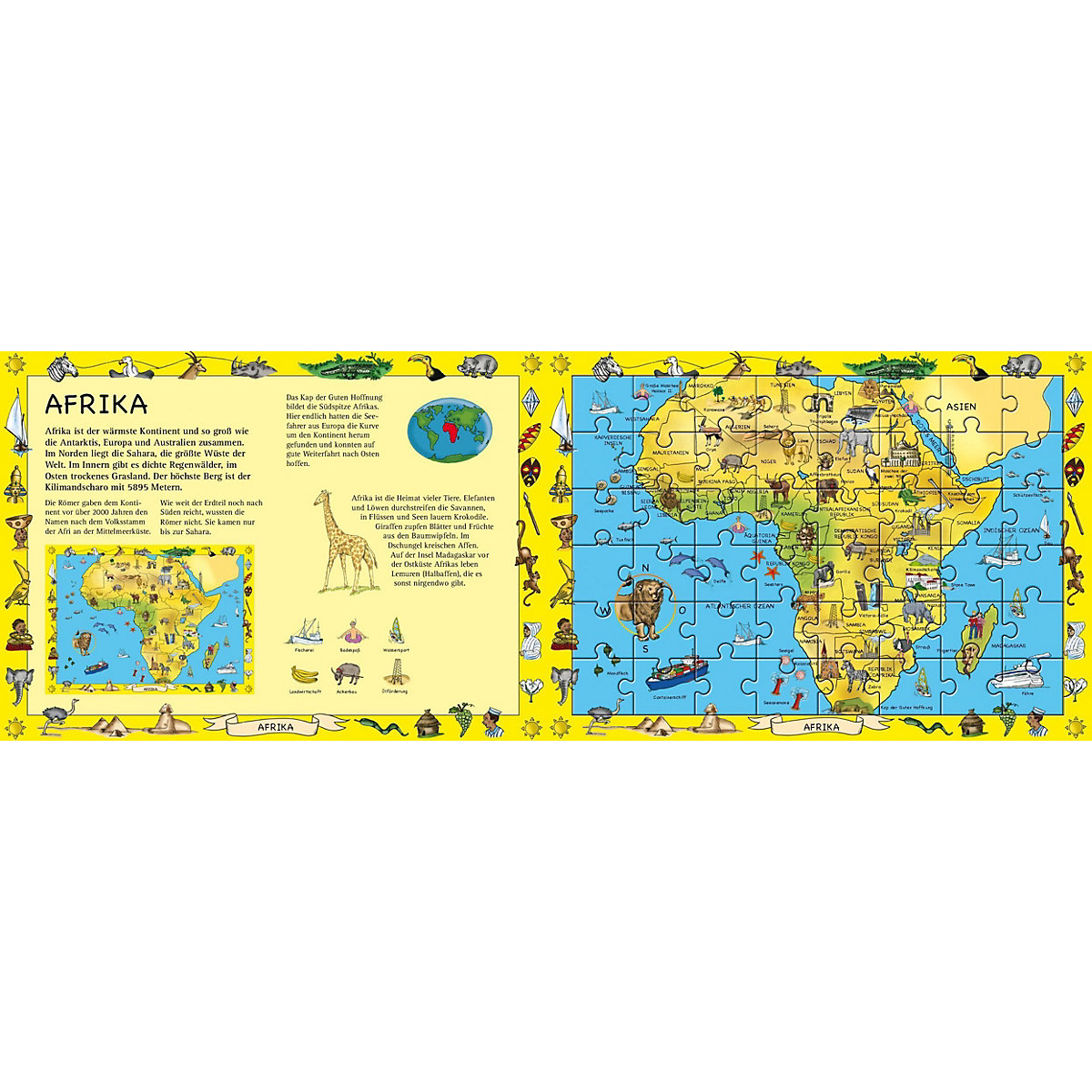 Mein Atlas-Puzzlebuch für Kinder ab 6 Jahren