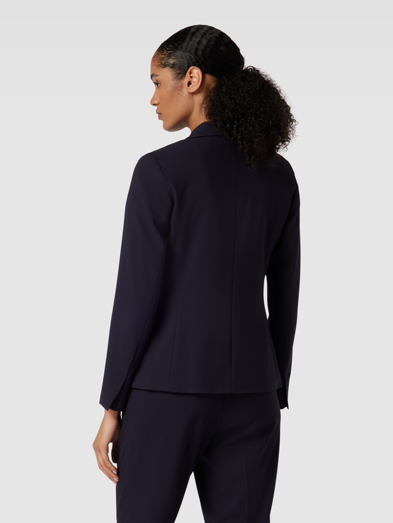 Blazer mit Knopfverschluss in marineblau
