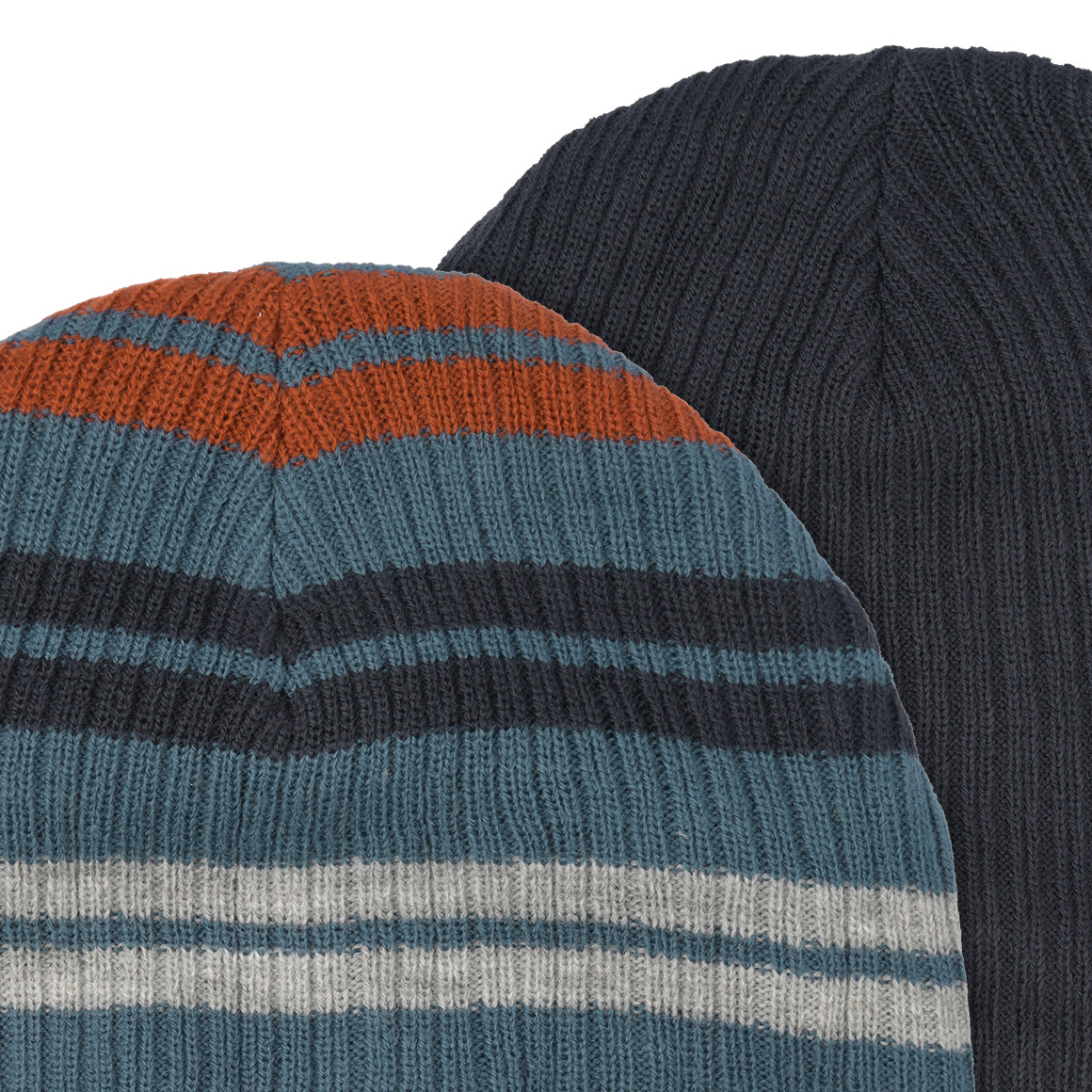 2 Jungen Beanies aus Strick