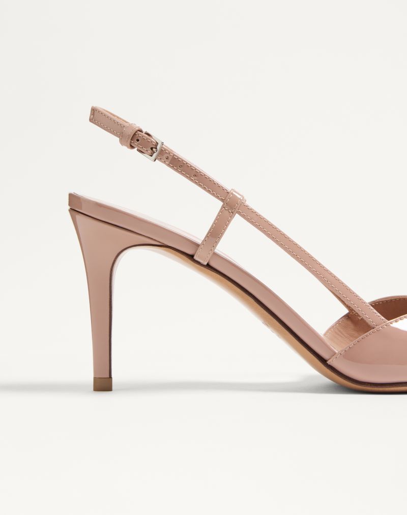 VLogo Signature Patent Slingback Pump 80mm