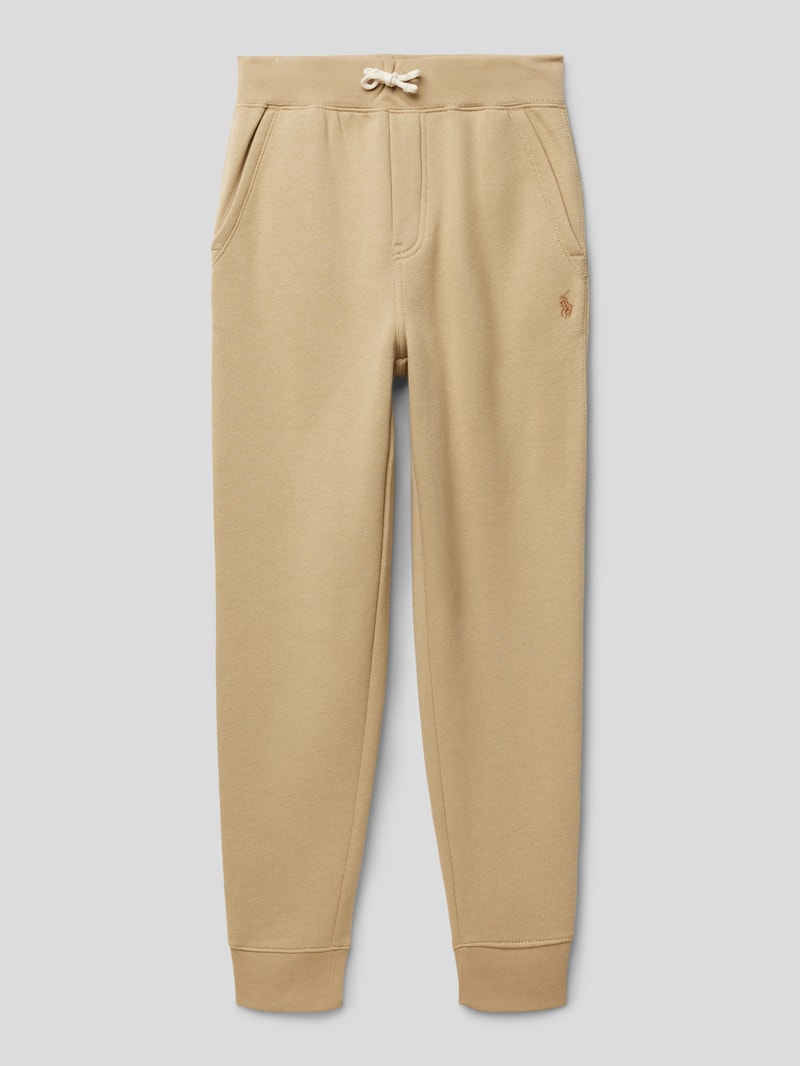 Sweatpants mit elastischem Bund in khaki