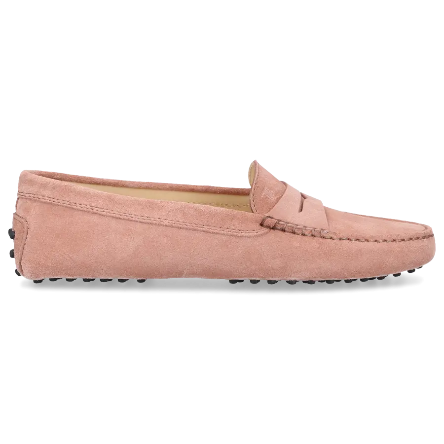 Tod's - Mokassins GOMMINI Veloursleder - pink
