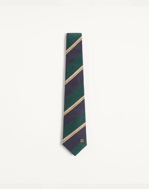 Valentie Regiment Jacquard Zijden Stropdas