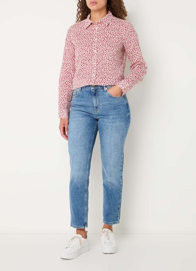 Benetton  Blouse met print en stretch