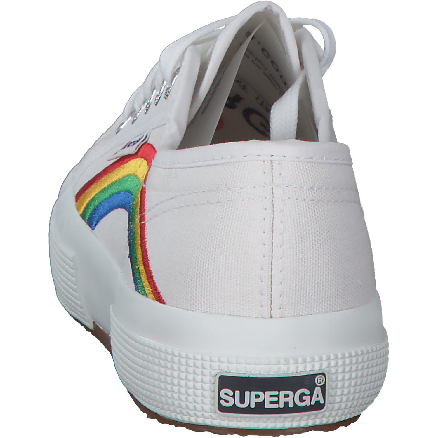 Superga 2750 Rainbow Embroidery S81281W, Sneakers Low, Damen, Weiß