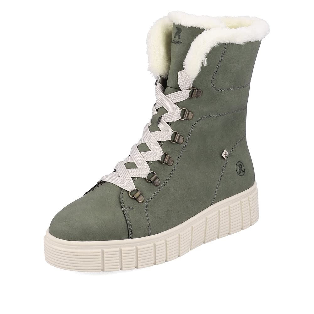 RIEKER Stiefeletten grün HWK Damen Stiefel