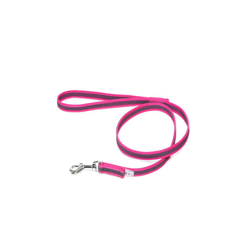 JULIUS-K9 Hundeleinen JULIUS-K9 Führleine 14mm Schlaufe 1 m pink/ grau