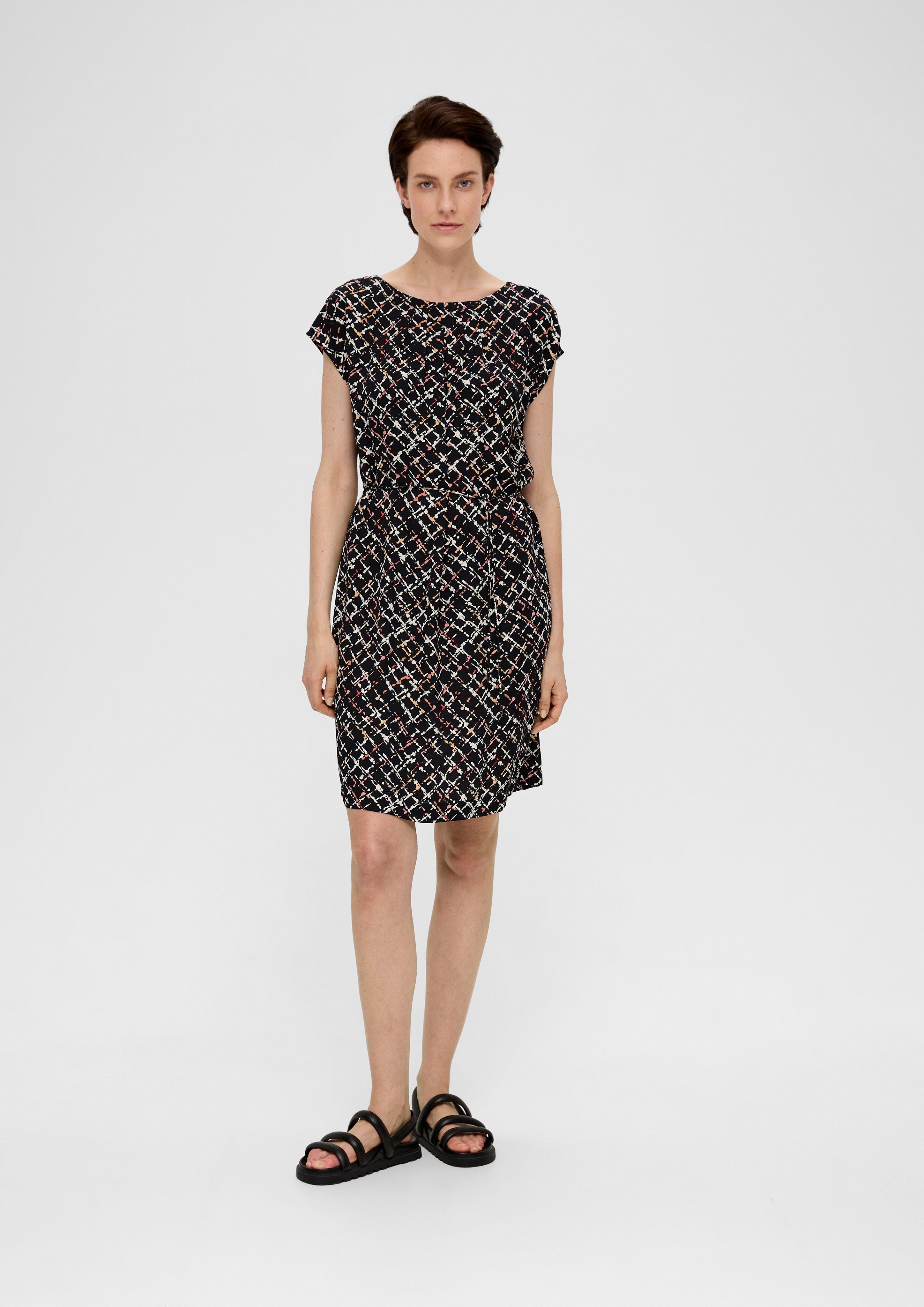 Viskosekleid mit Bindeband  2138841-99A3