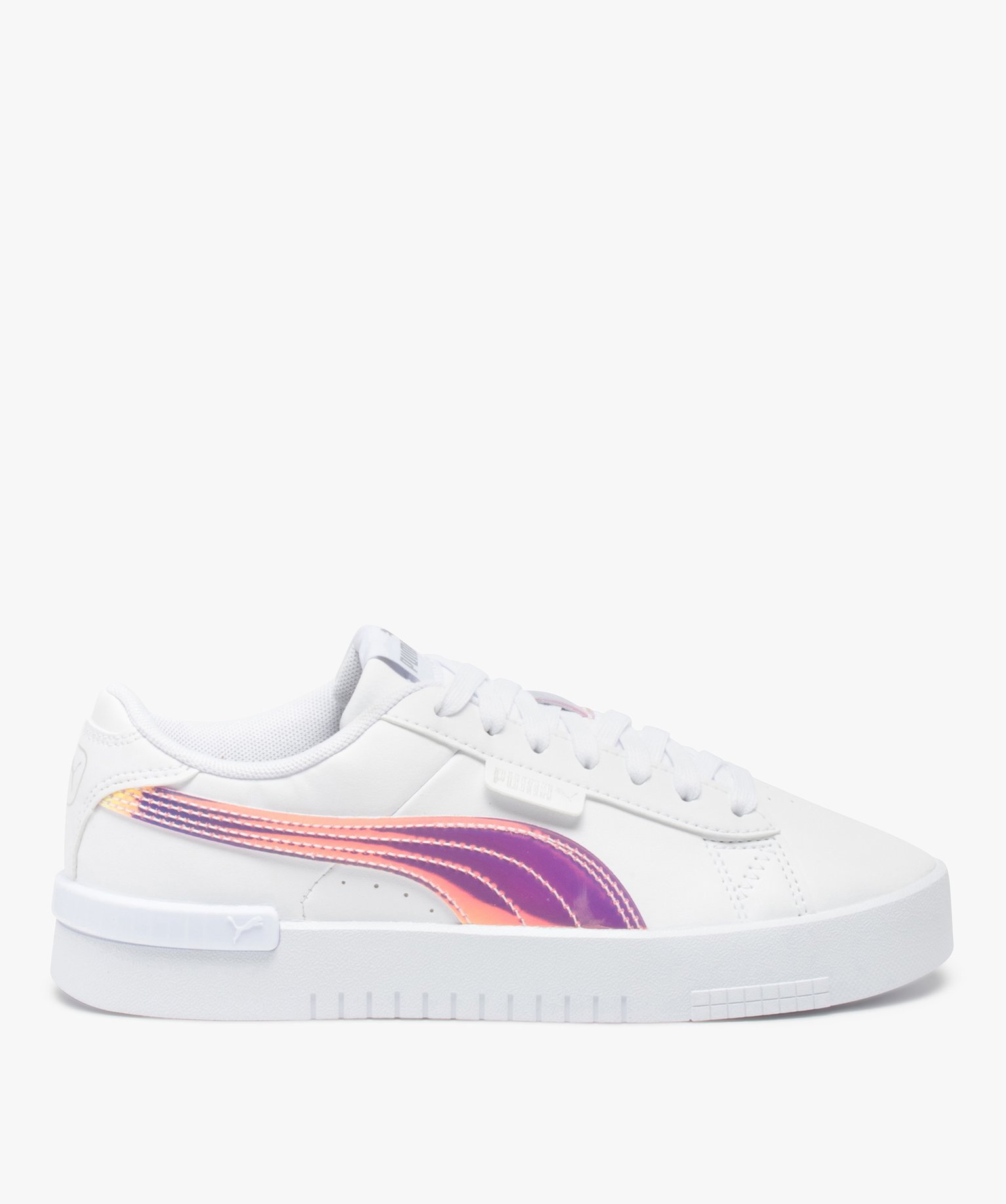 Baskets fille à lacets et détails irisés – Puma Jada blanc | GEMO