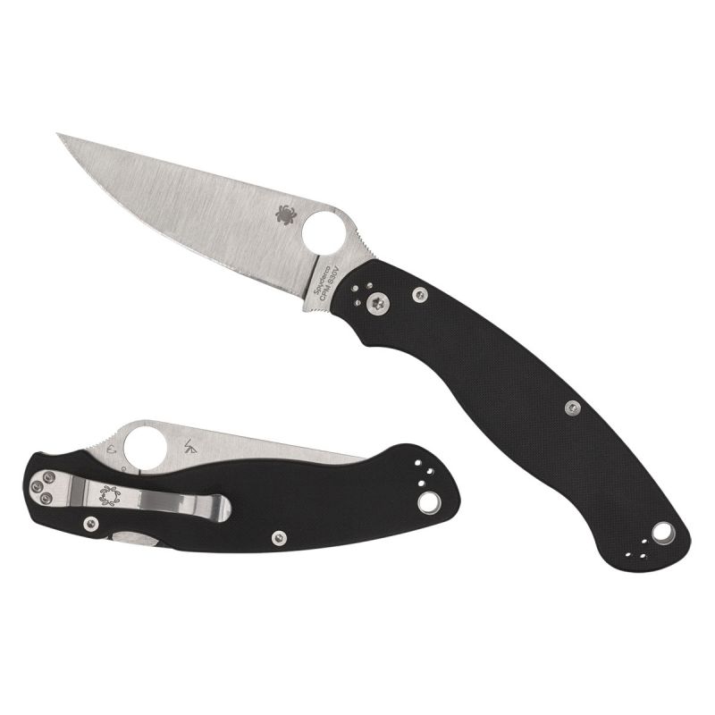 Spyderco Military 2 G-10 Black Plain C36GP2