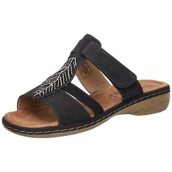 Puccetti Pantolette in schwarz