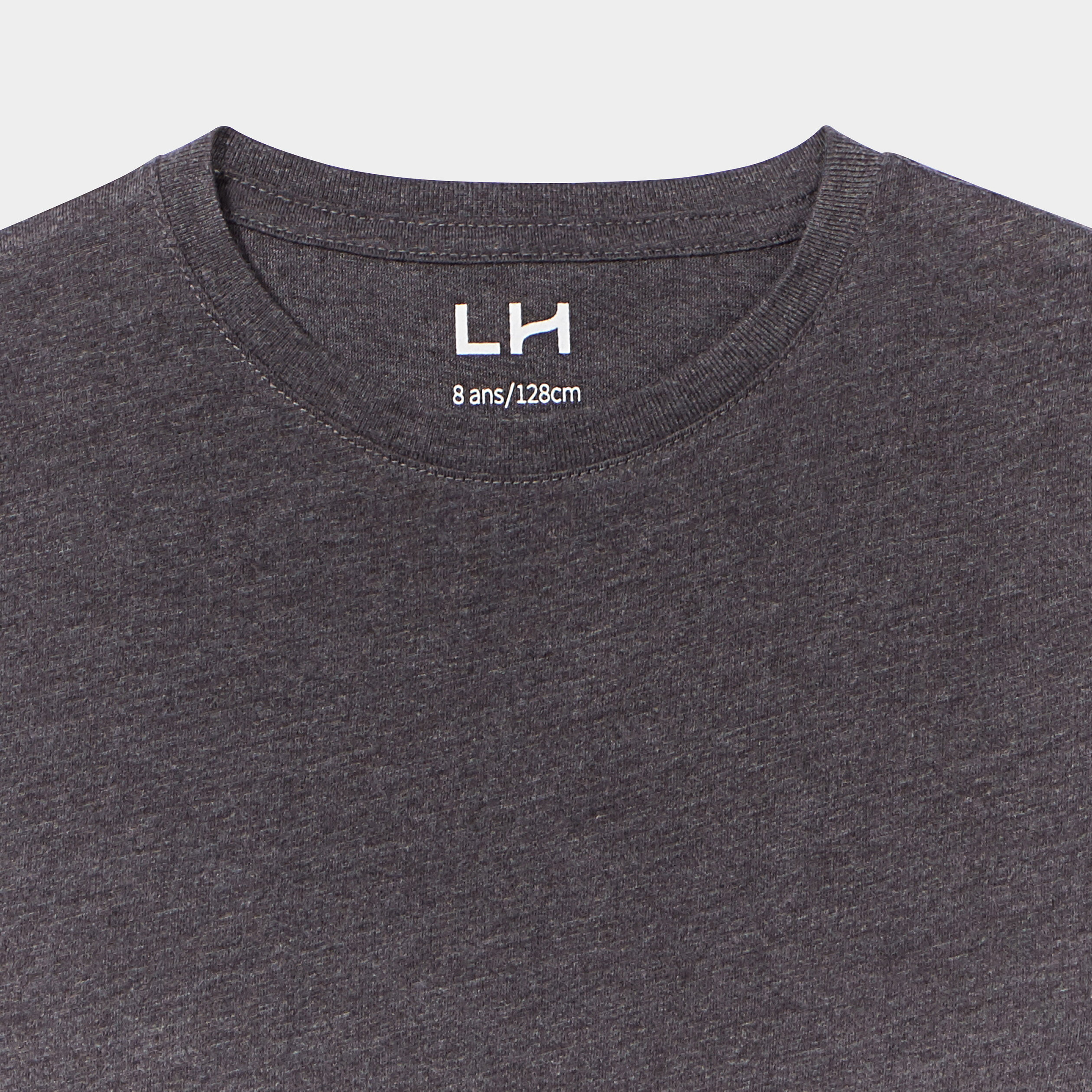 T-shirt manches courtes gris foncé garçon | La Halle