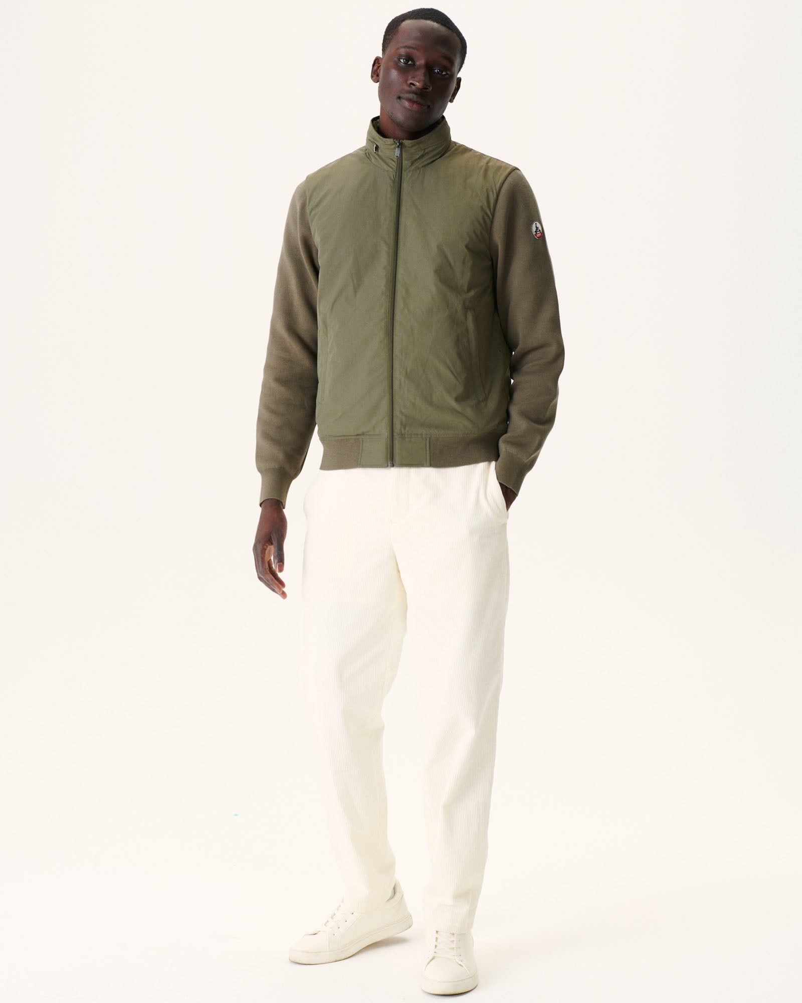 Veste à capuche bi-matière Army Bardenas