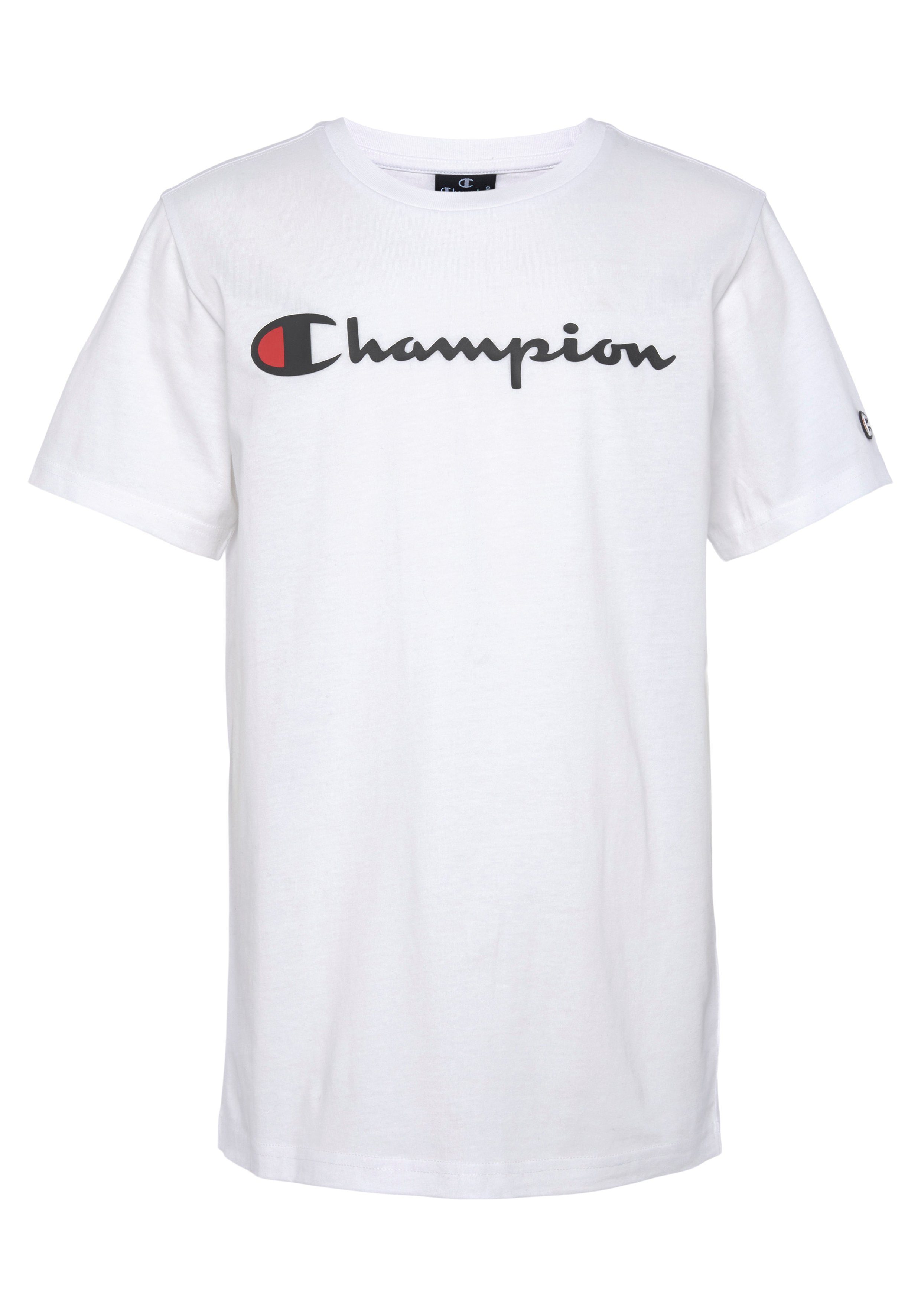 Champion T-Shirt Classic Crewneck T-Shirt large Logo - für Kinder