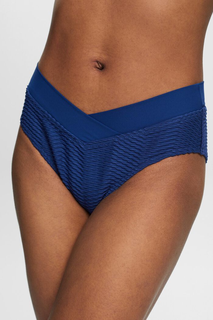Recycelt: Strukturierte Bikinihose