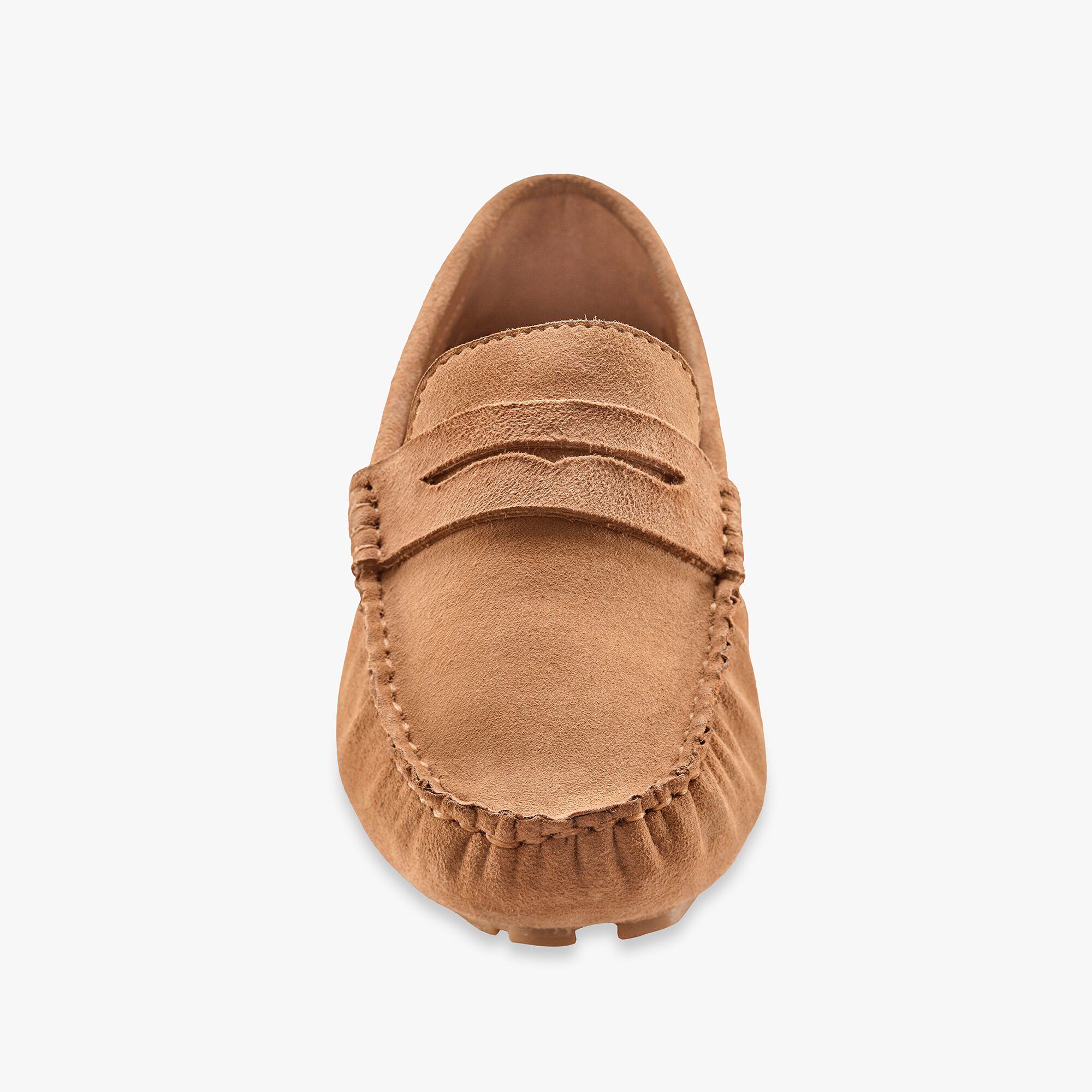 Mocassins en cuir velours