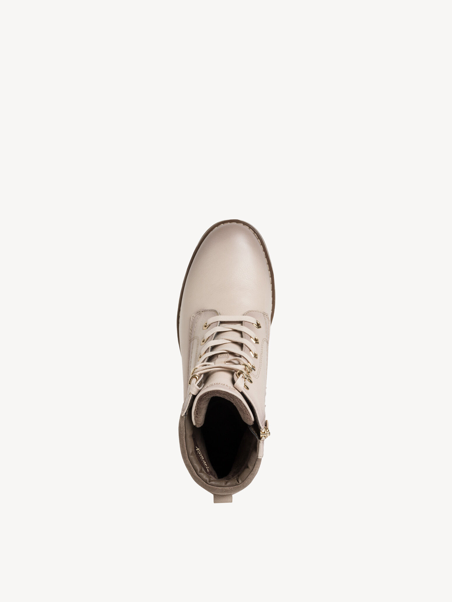 Bottine en cuir - beige