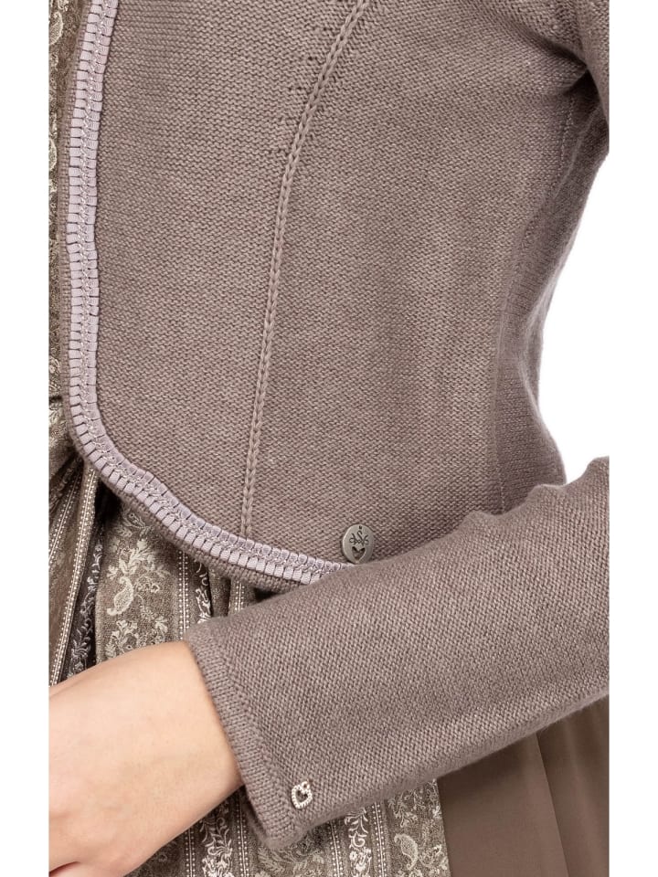 Spieth & Wensky Strickjacke ALICE in dunkelbraun günstig kaufen XS