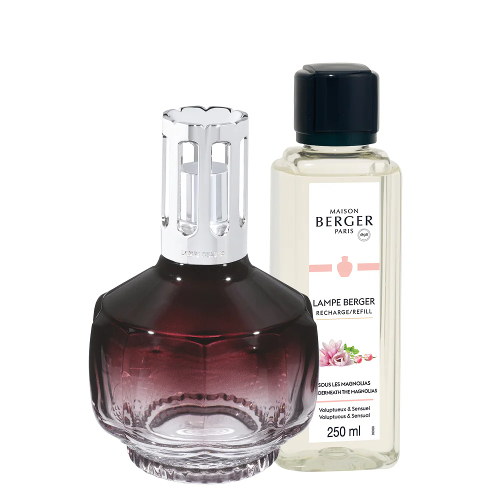 Lampe Coffret Molecule Prune - Lampeæske, Katalytisk Lampe