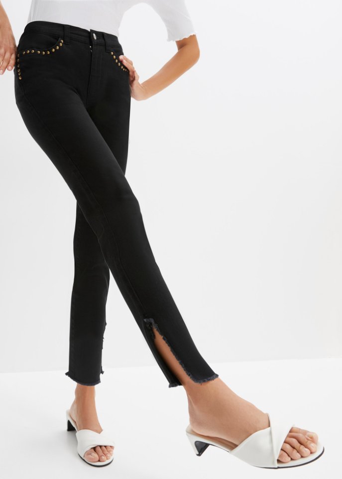 Stretch-Hose mit Nieten