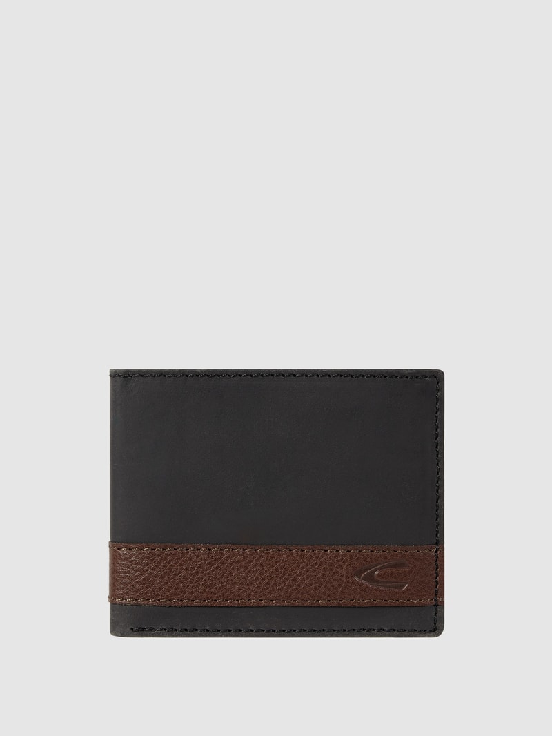 Portmonee aus Leder - RFID Safe in schwarz