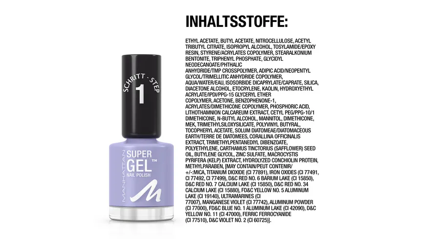 MANHATTAN Super Gel Nagellack 12 ml 290 - 290 Purple Haze