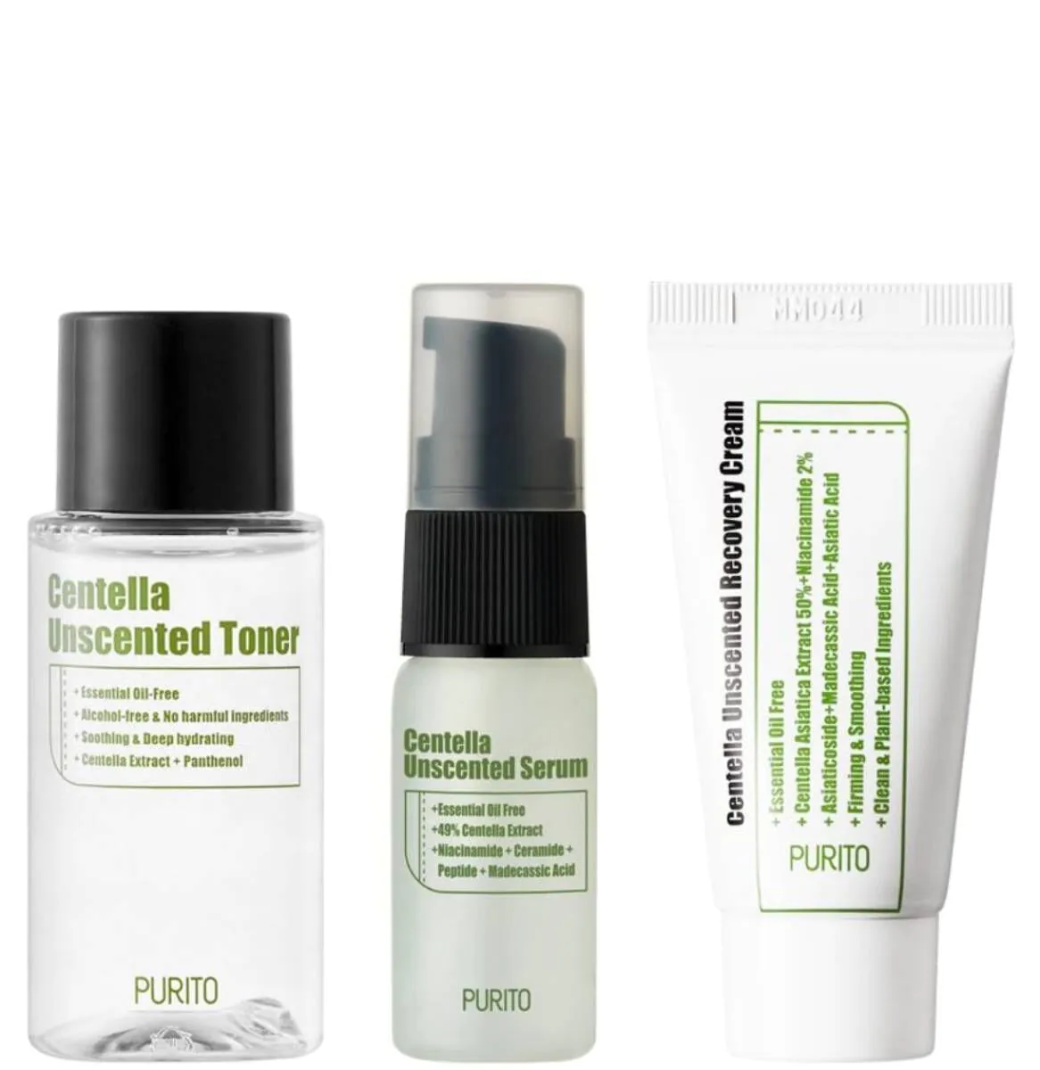 Mini komplet Purito Centella bez mirisa Mini kozmetički set sa Centella Asiatica