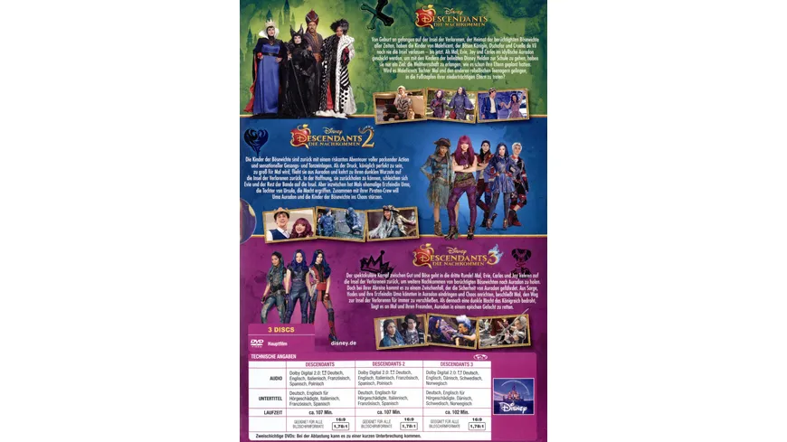 Descendants - Die Nachkommen 1-3  [3 DVDs]