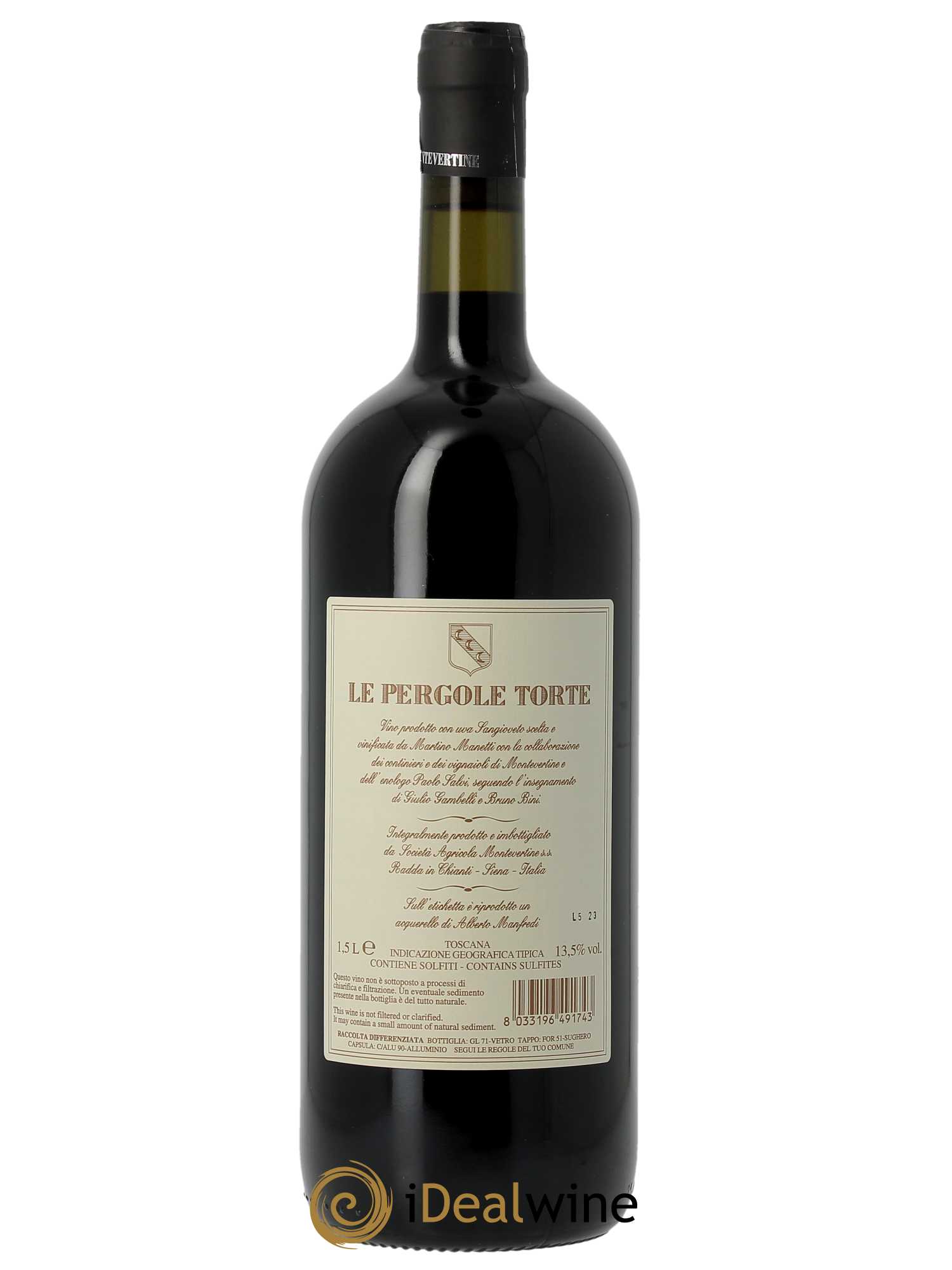Toscane Montevertine Le Pergole Torte Famille Manetti  2020 - Lot de 1 Magnum