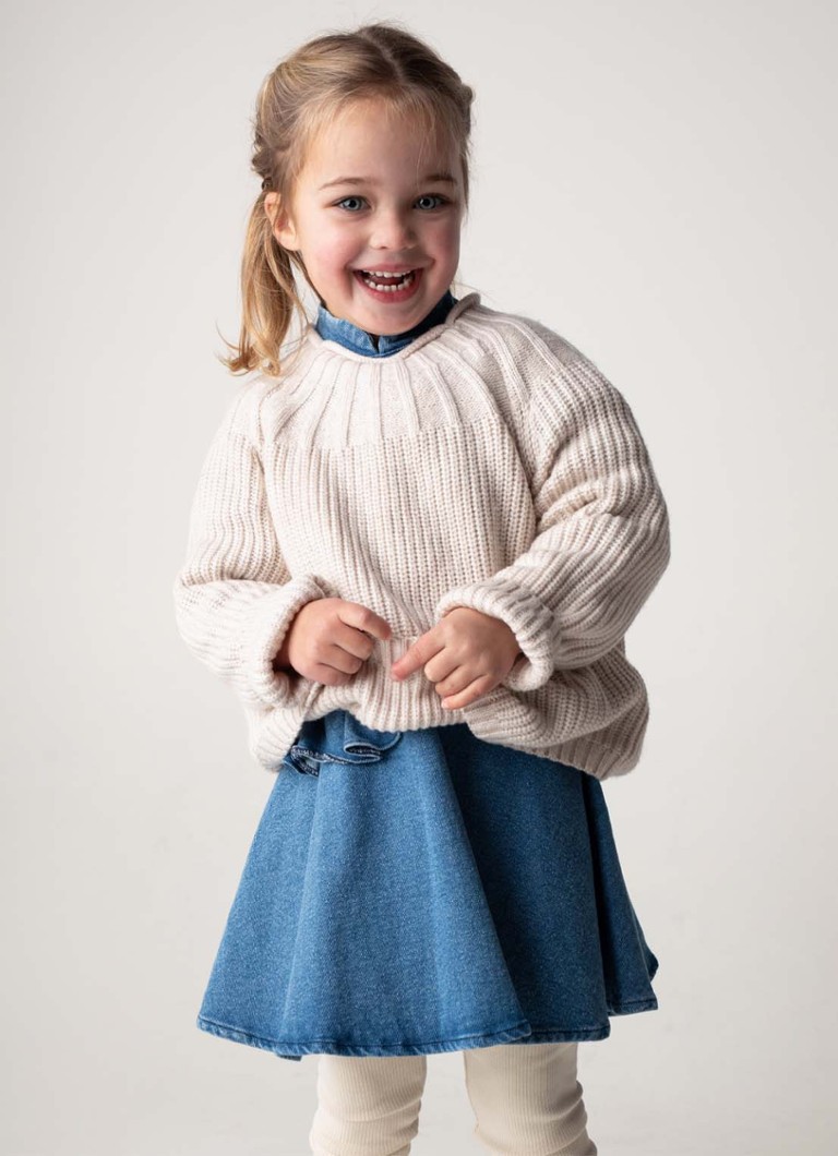Sweter z grubej dzianiny Donsje Amsterdam Dawi z mieszanki wełny