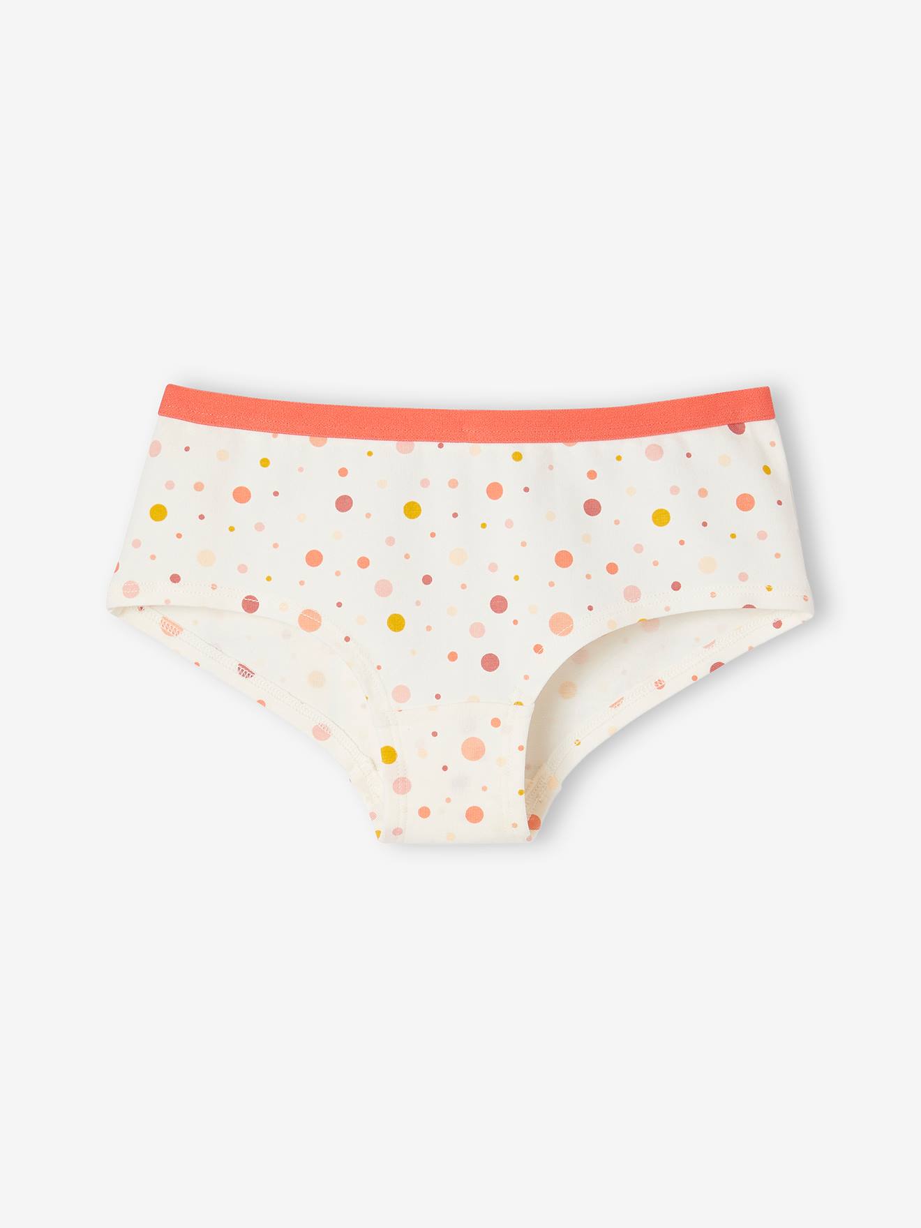 Lot de 5 shorties fille Pop abricot