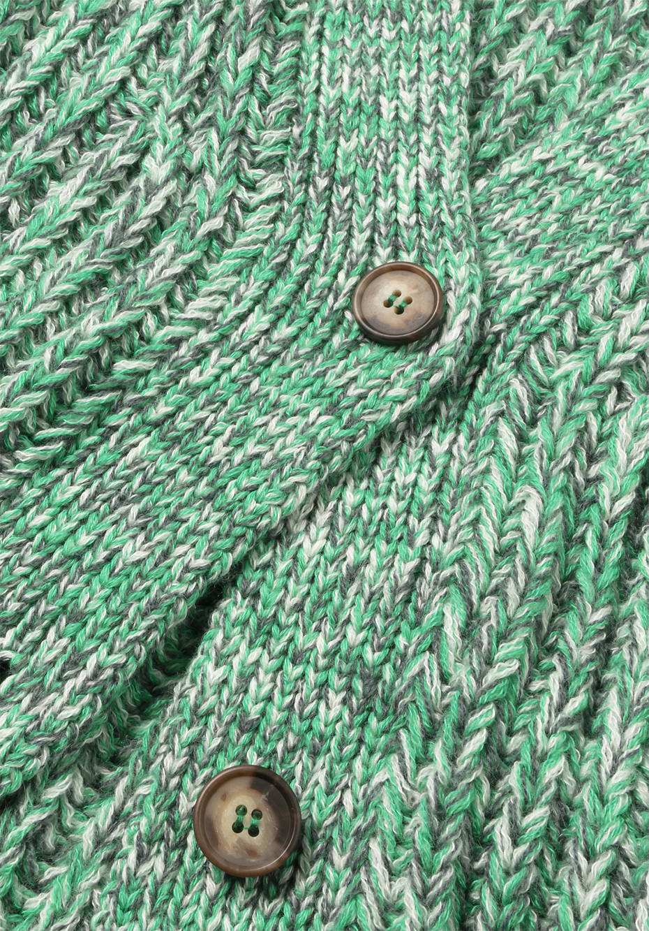 Cardigan aus Bio-Baumwolle und Bio-Schurwolle mit Alpaka