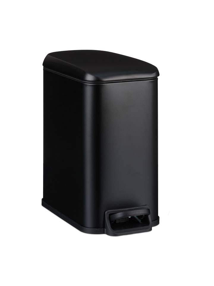 relaxdays Mülleimer Bad in Schwarz - 5 l günstig kaufen onesize