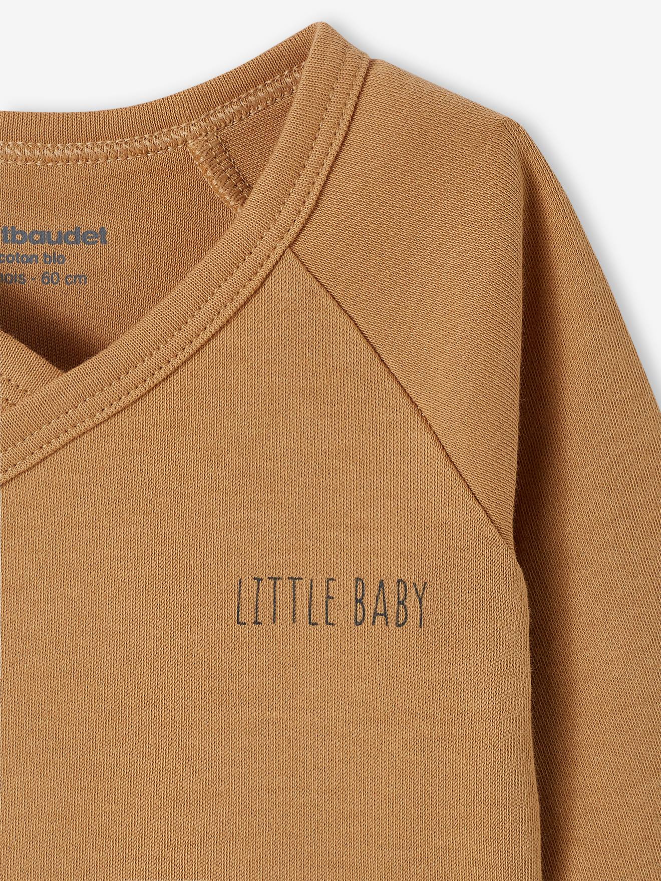 Vertbaudet 5er-Pack Baby Wickelbodys aus Bio-Baumwolle Oeko-Tex - pack karamell schäfchen
