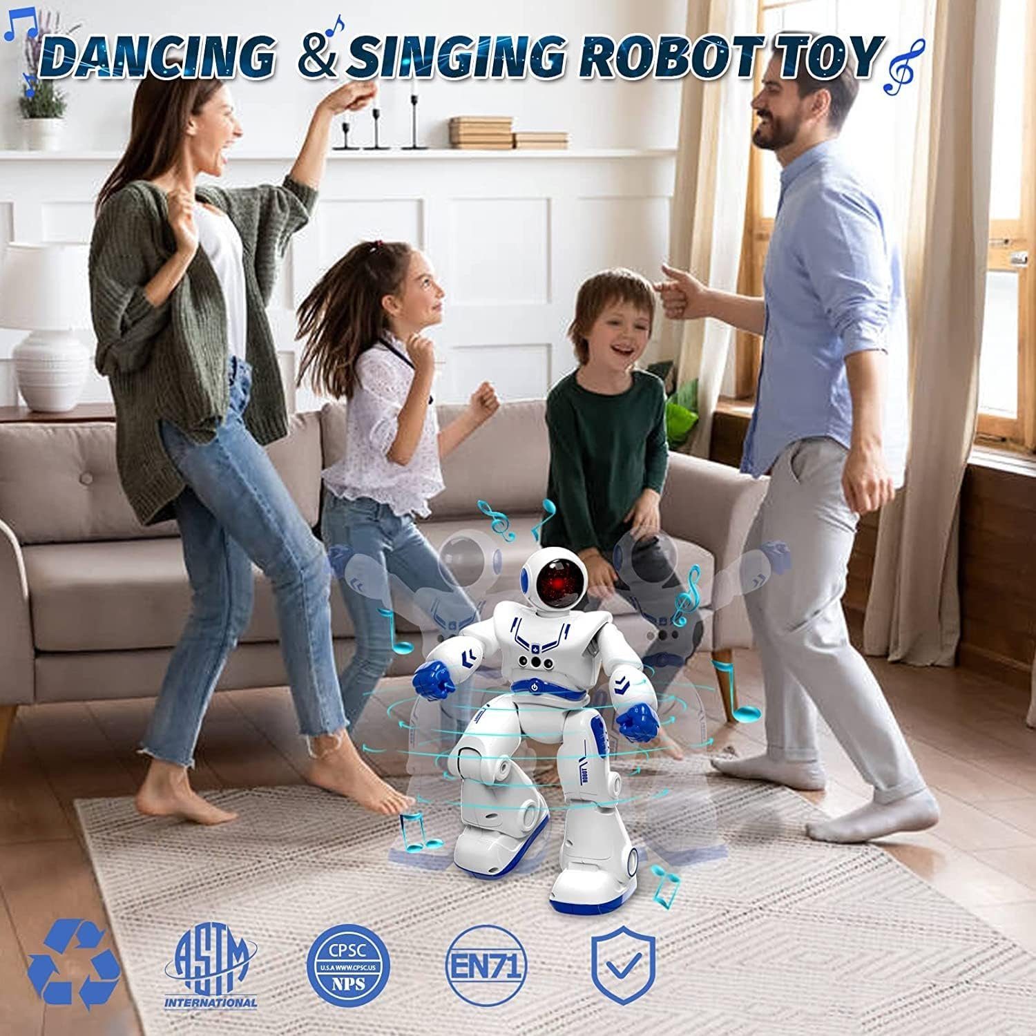 autolock Lernroboter Ferngesteuert Roboter Spielzeug für Kinder,Intelligent Programmier, RC Roboter mit Gestensteuerung/Walk Lernen Spielzeug Geschenk