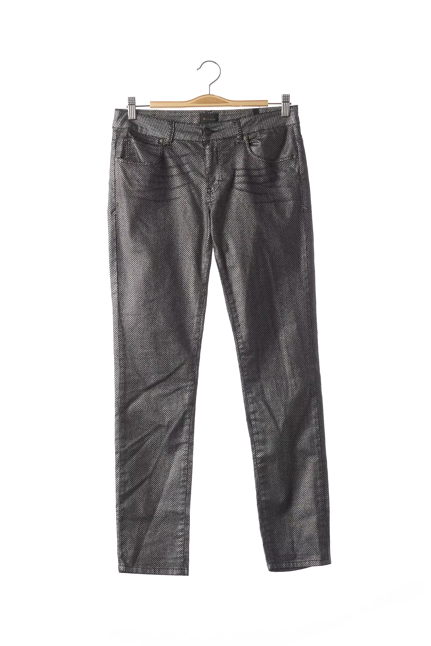 Berenice Pantalons Slim Femme couleur noir