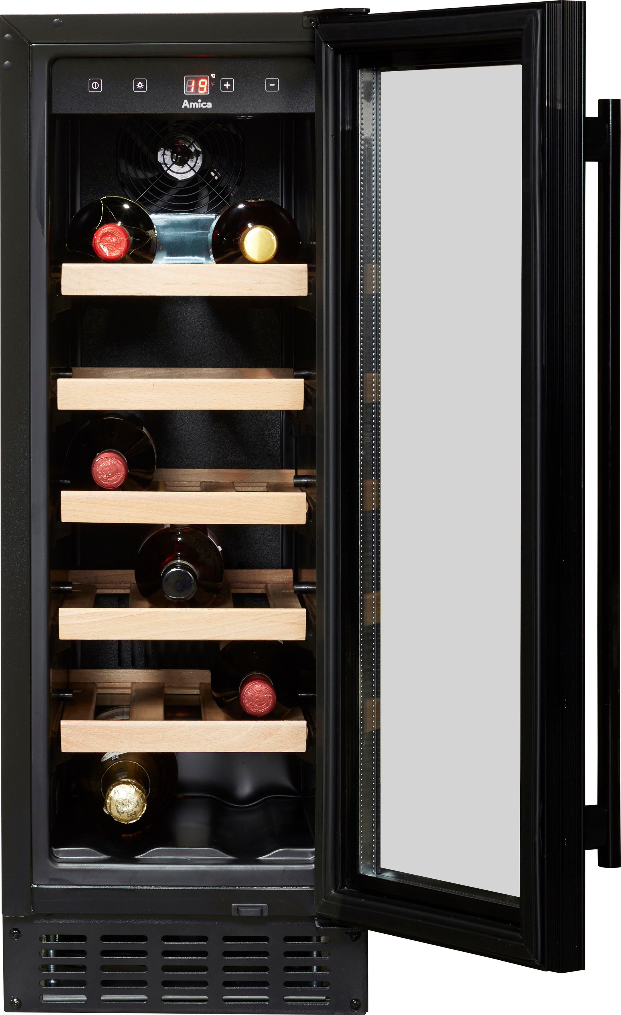 Amica Weinkühlschrank WK 341 115 S, für 20 Standardflaschen á 0,75l,Standkühlschrank