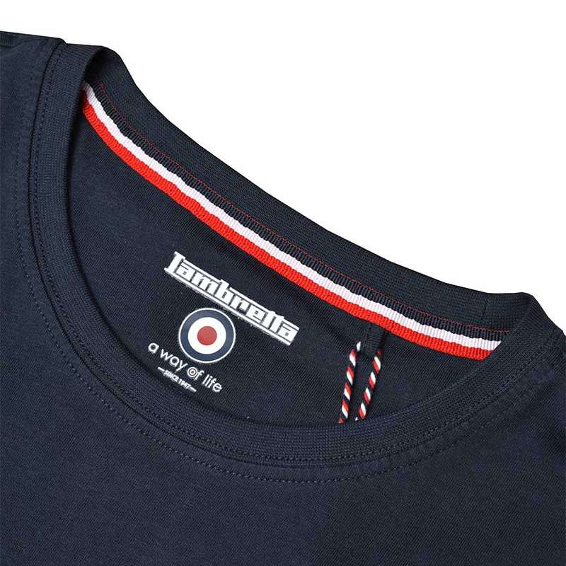 Lambretta Pannelled Tee Herren T-Shirt SS9036-NAVY