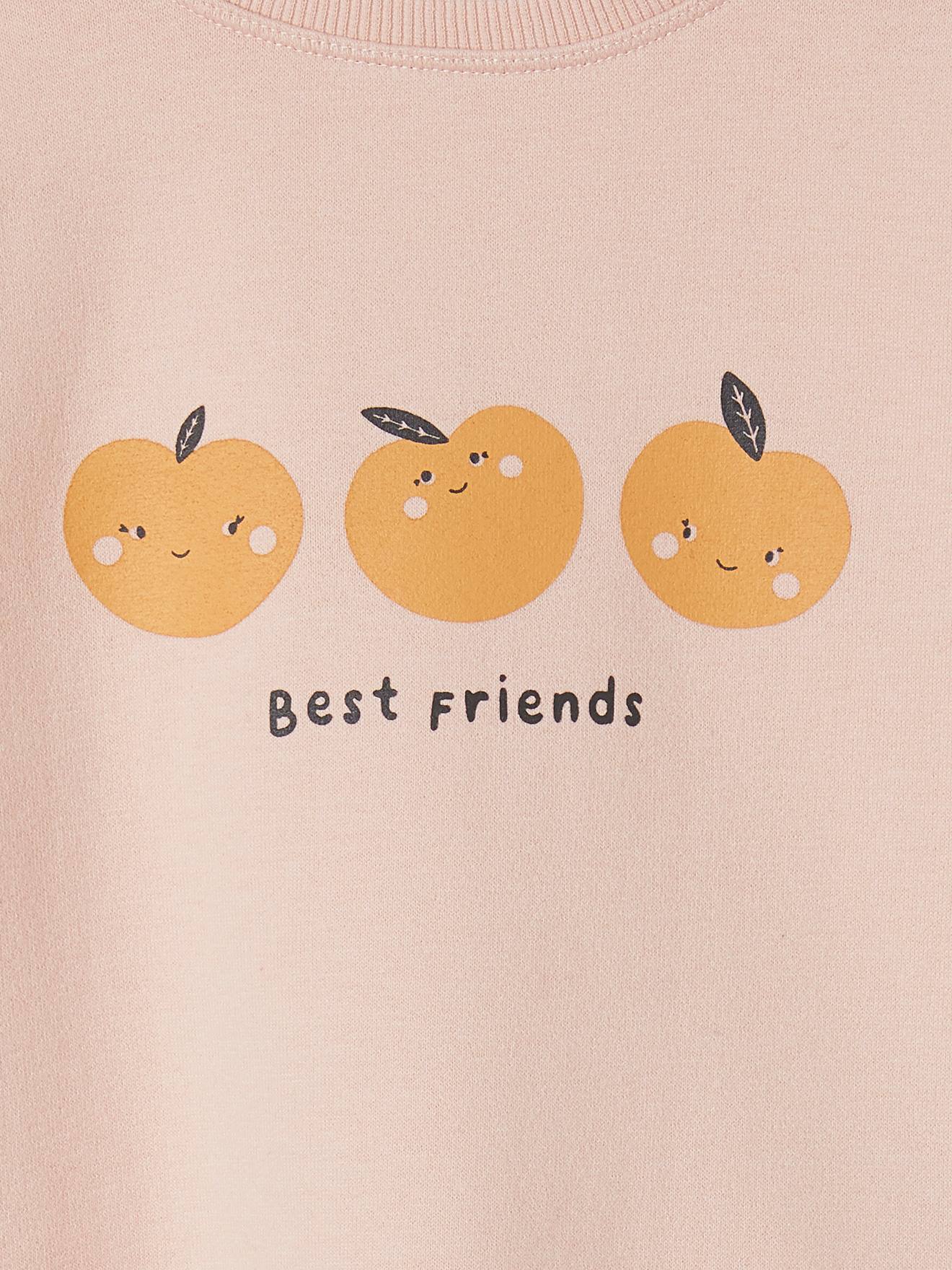 Sweat Basics motifs détails irisés fille prune