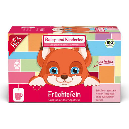 H&S Bio Baby- u.Kindertee Früchtefein Filterbeutel  20X2.5 g  Filterbeutel