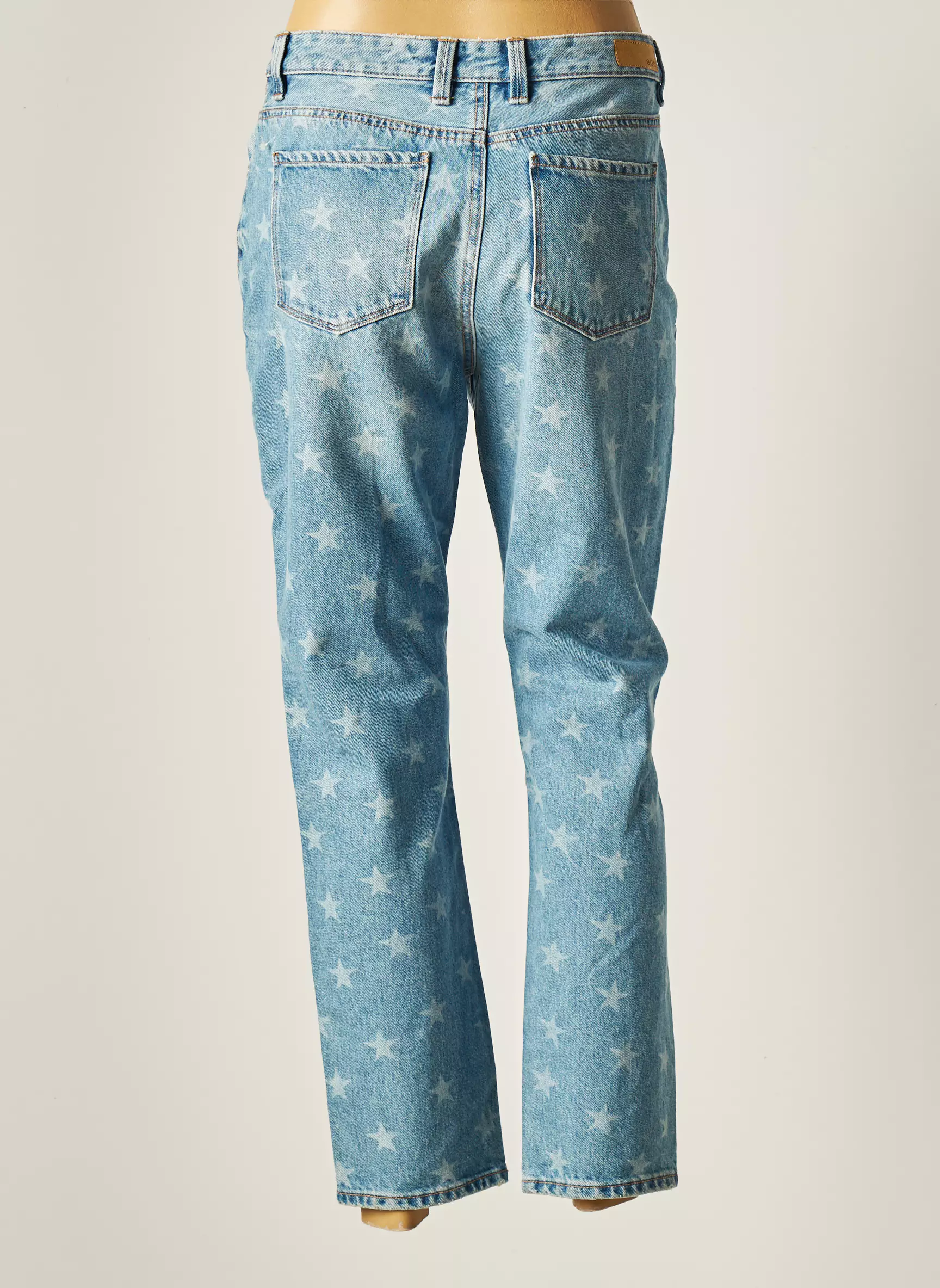 Edc Jeans Coupe Droite Femme couleur bleu