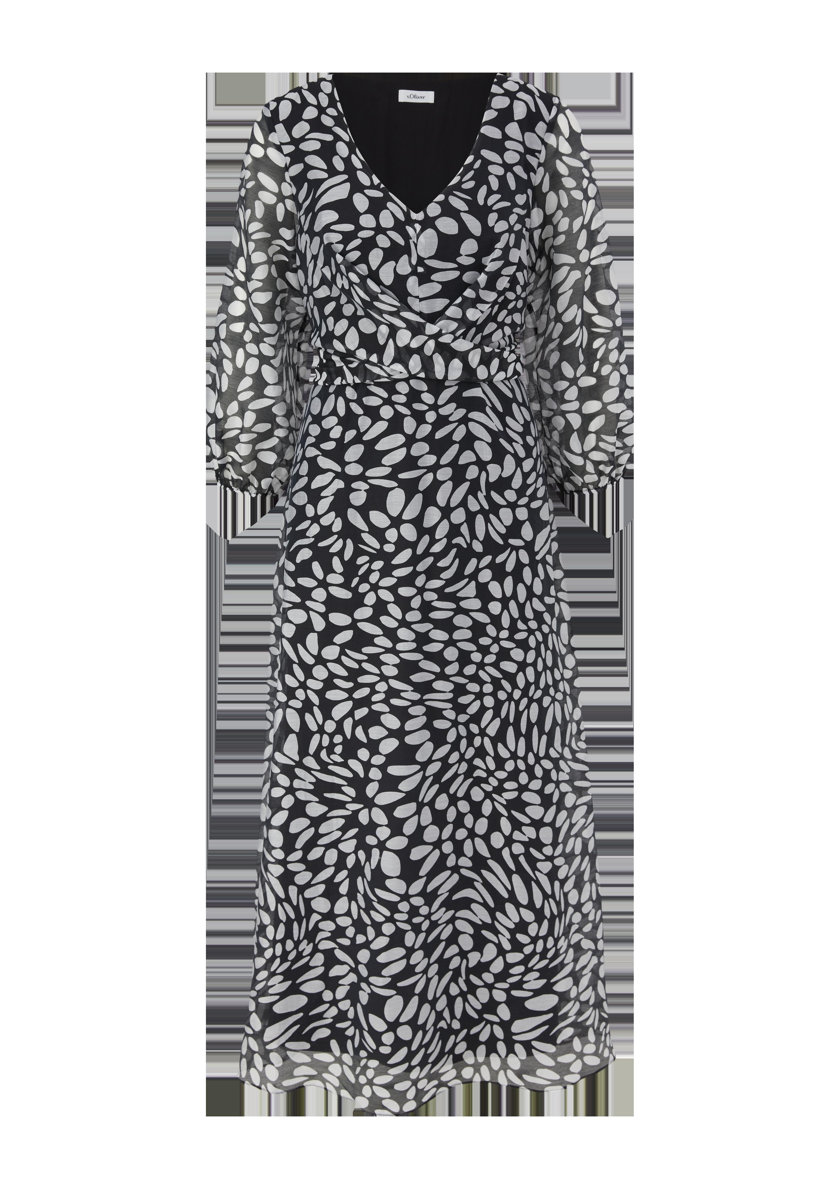 Maxikleid mit Wickel-Detail  2131776-99A0