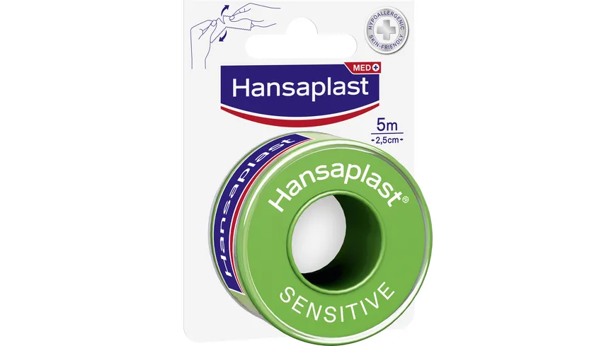 Hansaplast Fixierpflaster Sensitiv 5mx2,5cm 5 m
