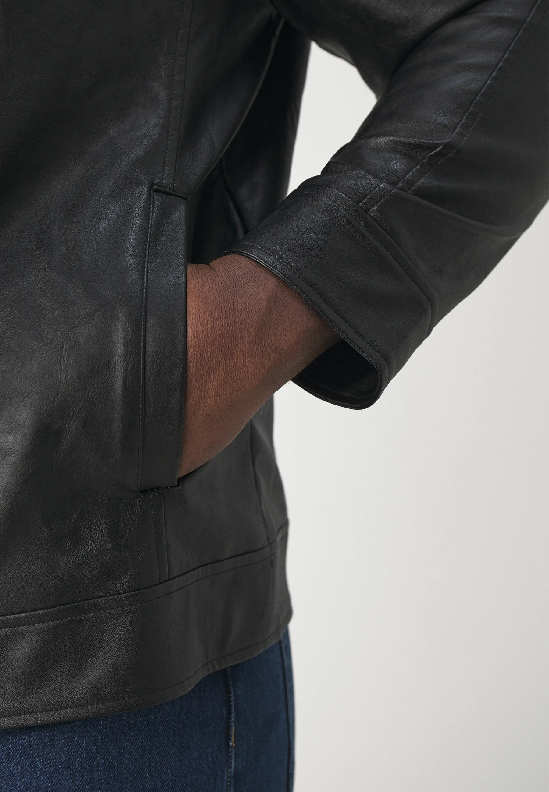 Jack & Jones JJCALI JACKET - Chaqueta de piel sintética